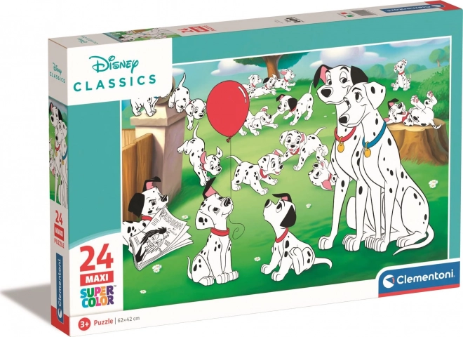 Clementoni Puzzle Disney: 101 Dalmatíncov MAXI 24 kúskov