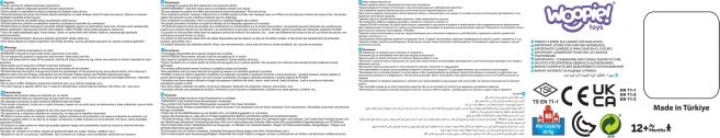 Odrážadlo 4v1 so zoradovačom, tlačidlom a klaksónom WOOPIE