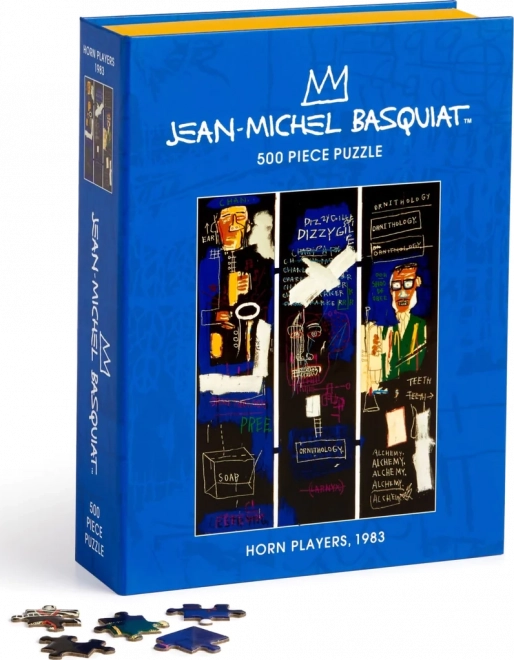 Puzzle Basquiat: hráči na lesný roh 500 dielikov
