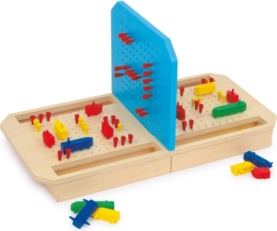 Small Foot Potápanie lodí – drevená strategická hra pre 2 hráčov