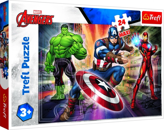 Puzzle Vo svete Avengers Maxi 24 dielikov