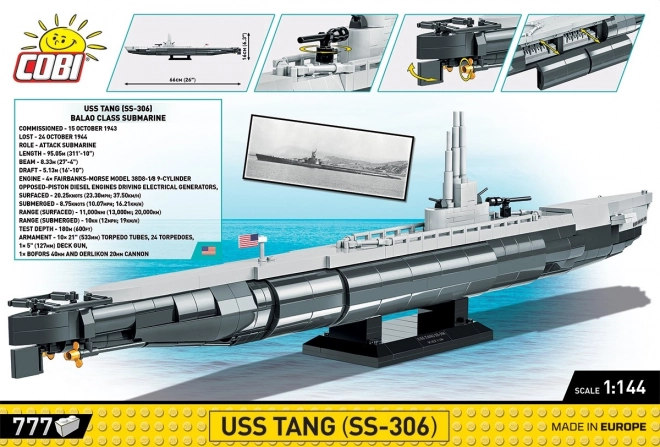 Model ponorky USS Tang SS-306