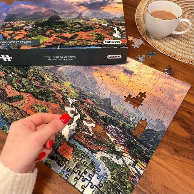 Panoramatické puzzle Impozantná krajina