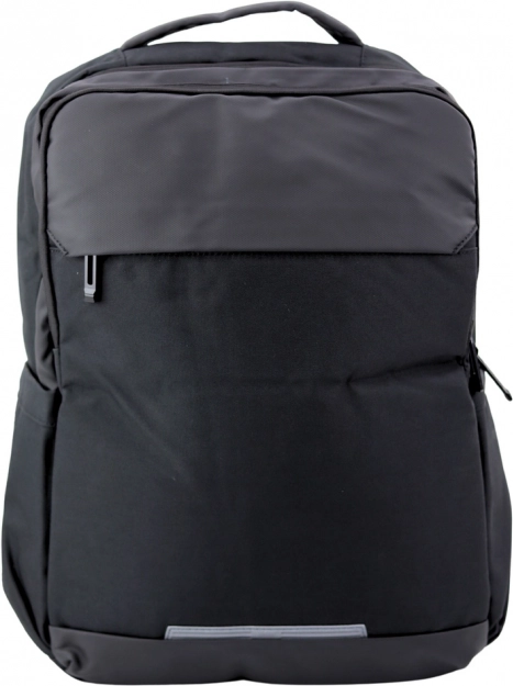 Mestský batoh s USB a vreckom na notebook čierny 16L