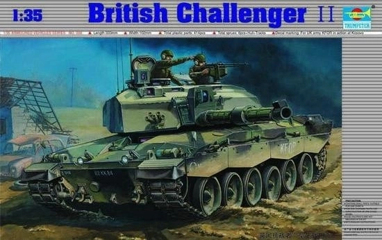 Model tanku British Challenger II na zlepenie