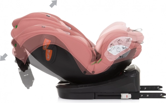 Chipolino autosedačka Volare i-Size 360 Flamingo