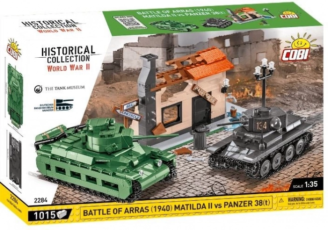 II. svetová vojna Bitka pri Arrase Matilda II vs Panzer 38, 1:35