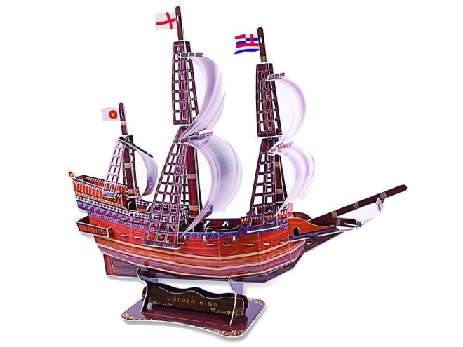 Puzzle 3D Loď Golden Hind