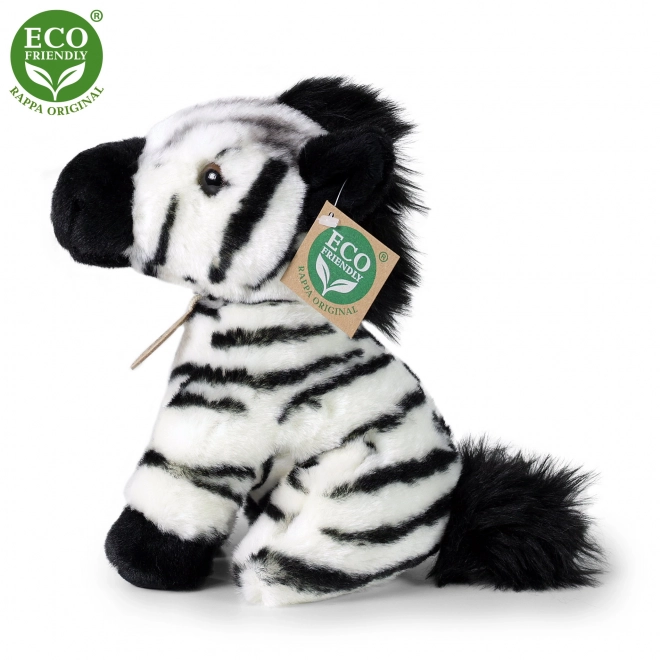 Pýšová zebra sediaca 18 cm Eco-friendly