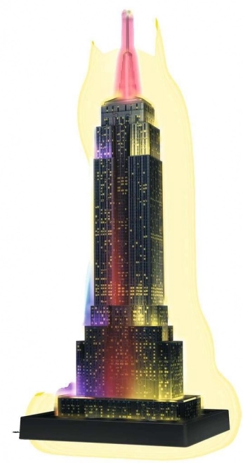 Svietiace 3D Puzzle Nočná Edícia Empire State Building