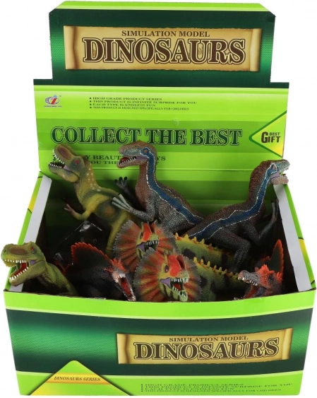 Figúrka dinosaura plastová 34x17cm - sada 8 druhov