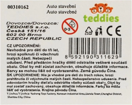 Súprava stavebných autíčiek s pohonom na zotrvačník