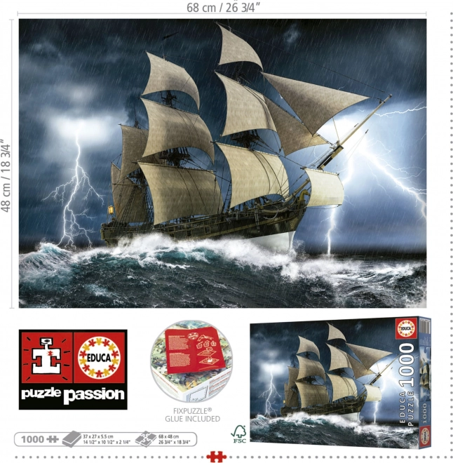 Puzzle Dokonalá Búrka 1000 Dielov