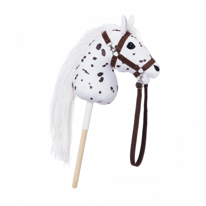 Koník na tyči Hobby Horse z kolekcie HOPPIHORSE Sport Edition v farbe bieleho leoparda