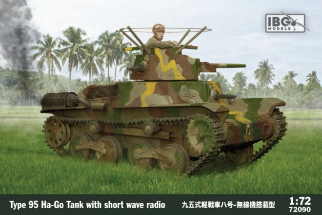 Plastikový model japonského tanku Type 95 Ha-Go