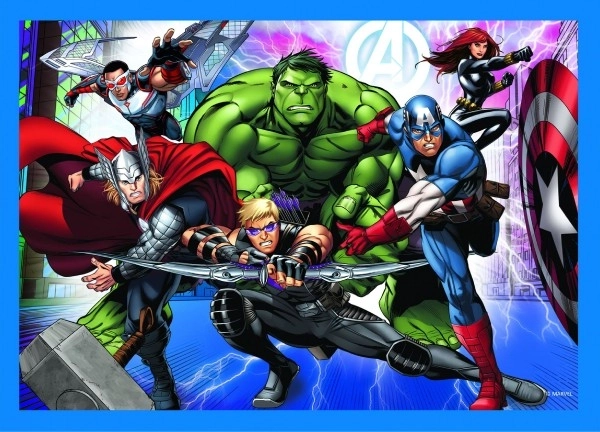 Odvážni Avengers | Puzzle 4v1 | Trefl