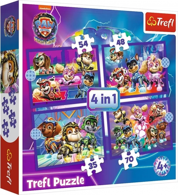 Puzzle 4v1 Hrdinovia Tlapkova Patrola