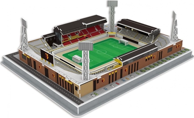 3D puzzle futbalový štadión Vicarage Road Watford