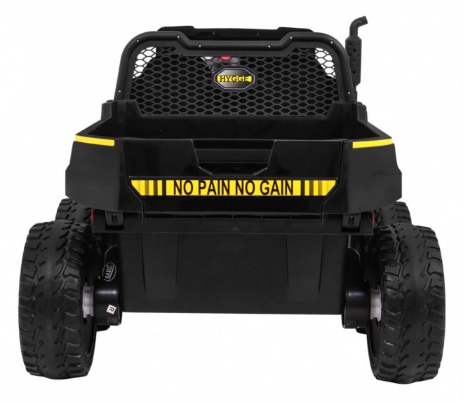 Auto Farmár Kamión pro 2 deti Čierny + pohon 4x4 + Diaľkové Ovládanie + Vyklápač + Audio LED