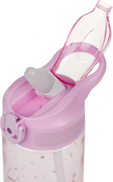 Tritanová fľaša na pitie so slamkou Rainbow Unicorn 500 ml