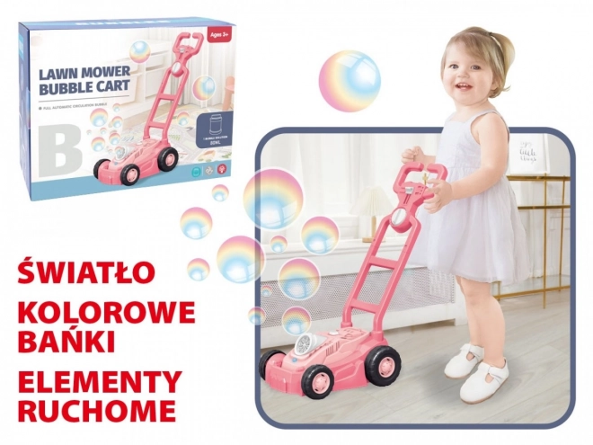 Ružová kosačka na bubliny