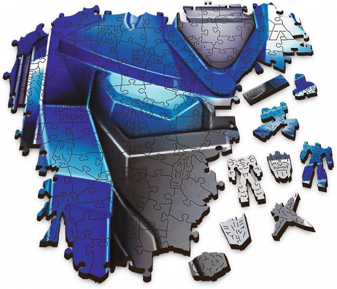 Drevené puzzle Transformers Optimus Prime