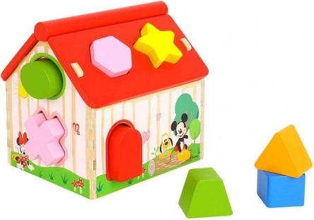 Drevený vkládací domček s motívom Disney postavičiek