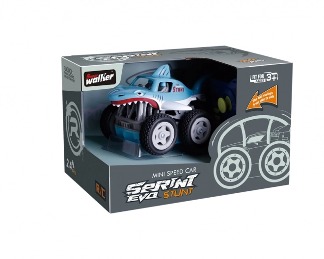 Mini RC auto Žralok modré