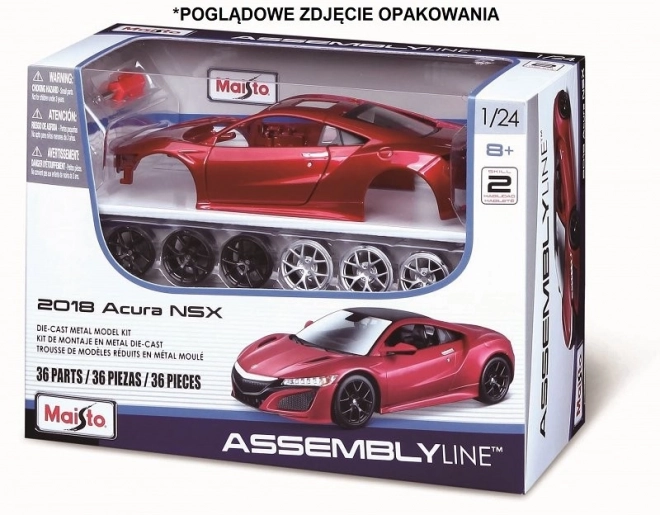 Kovový model Lamborghini Aventador 1:24 na skladanie