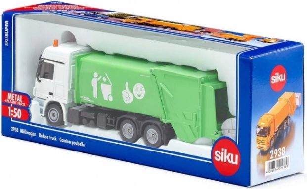 Smetiarske auto s kontajnerom na odpad