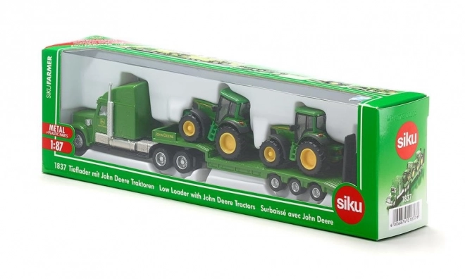 Siku Farmer Tahač s Traktormi John Deere 1:87