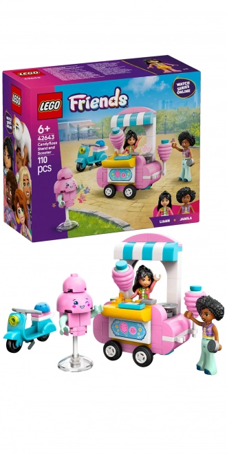 LEGO Friends stánok s cukrovou vatou a skúter