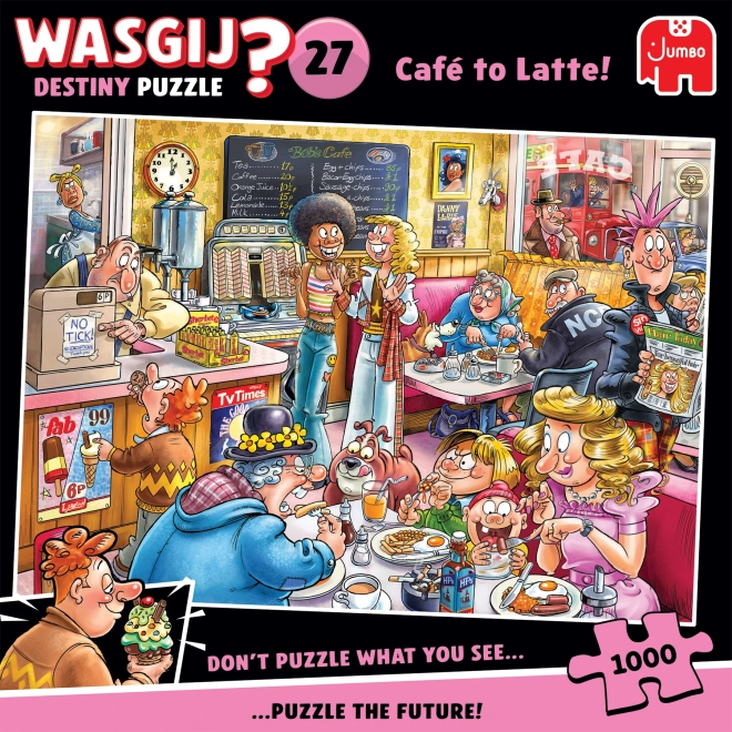 Puzzle Wasgij Destiny 27: Kaviareň Latte 1000 dielikov