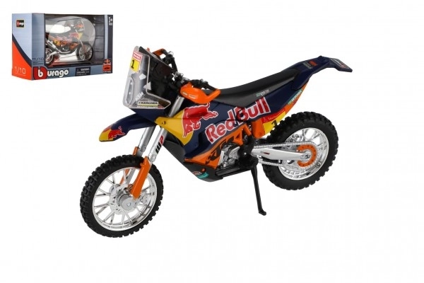 Model motocyklu Bburago Red Bull KTM Rally Dakar 2019 v mierke 1:18