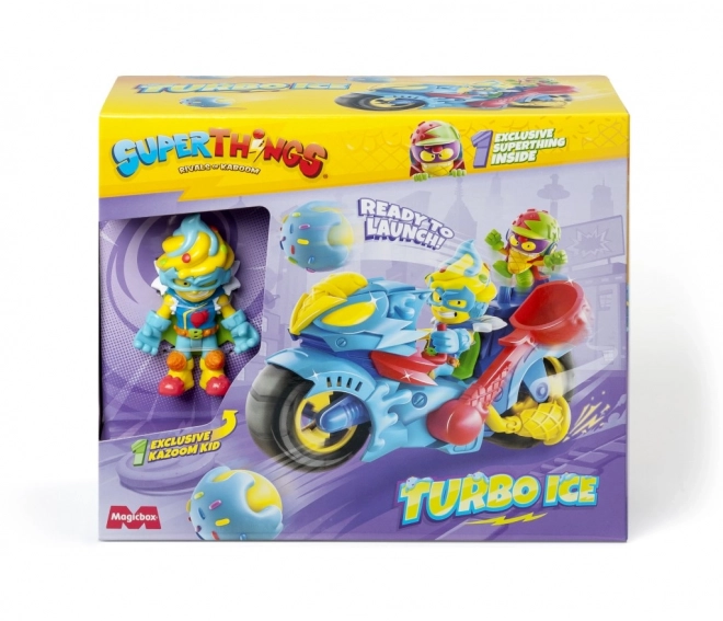 Figúrka Superthings Super Rýchly Motocykel Turbo Ice