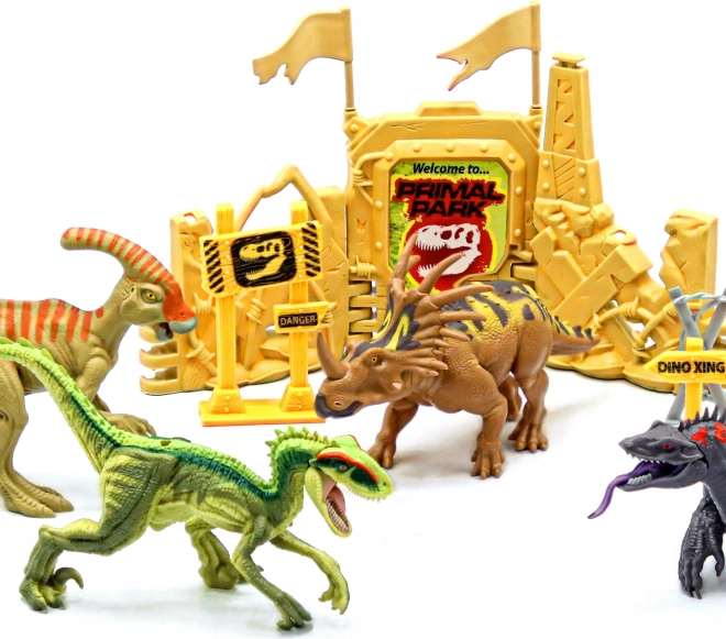 Primal Clash! Sada bojujúcich dinosaurov 17 cm