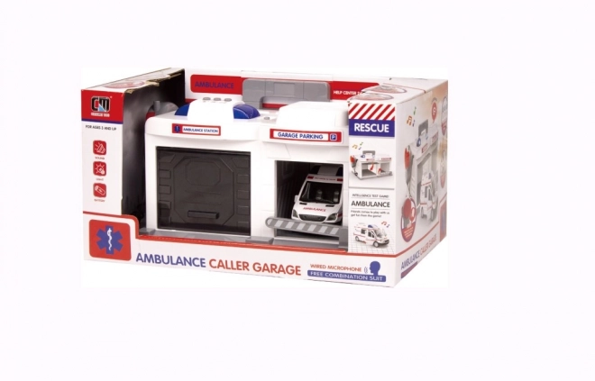 Ambulancia hrací set – garáž