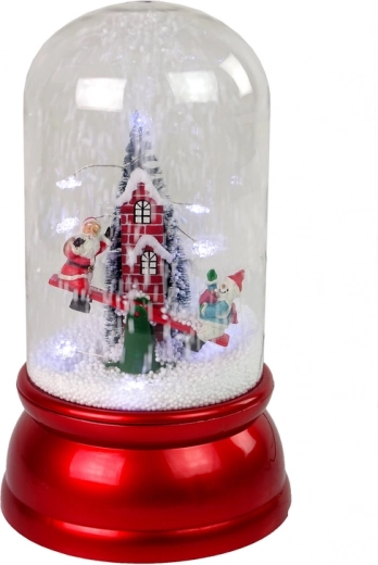 Kúzelná zimná scéna so Santom