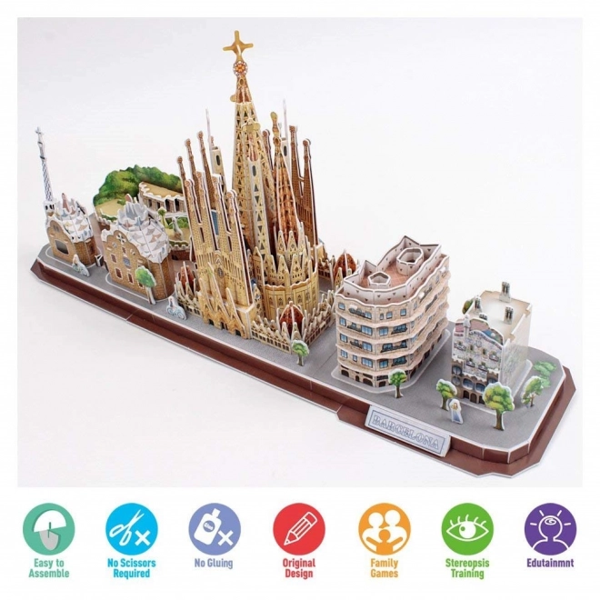 CubicFun: Puzzle 3D City Line Barcelona