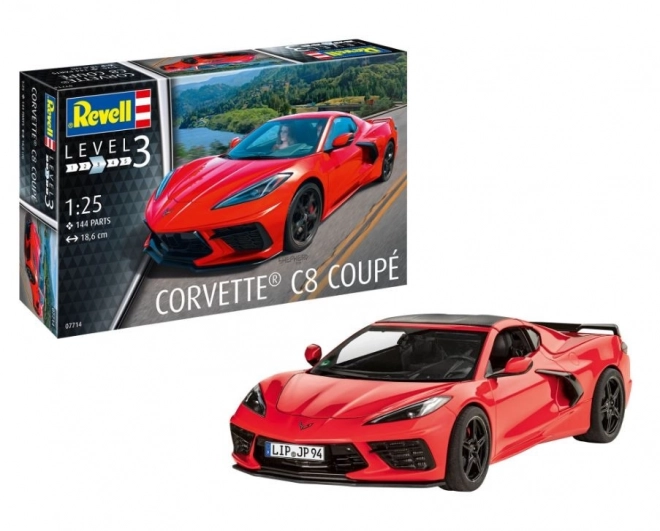 Plastikový model auta Corvette C8 Coupé 1/25