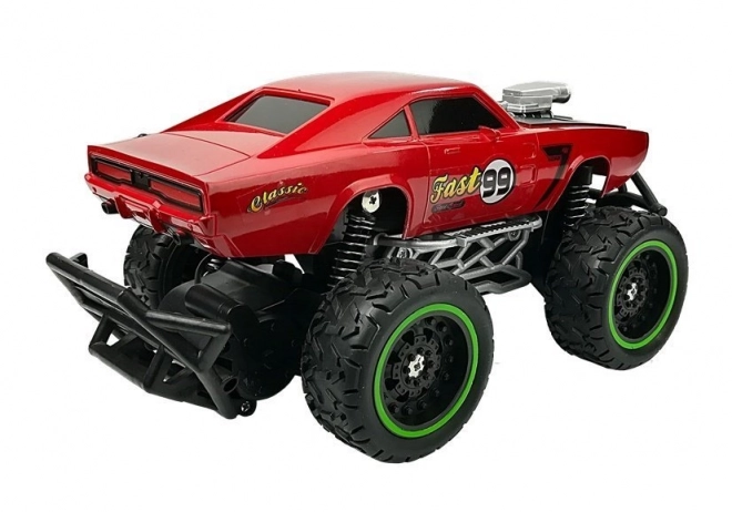 Červené diaľkovo ovládané terénne auto R/C