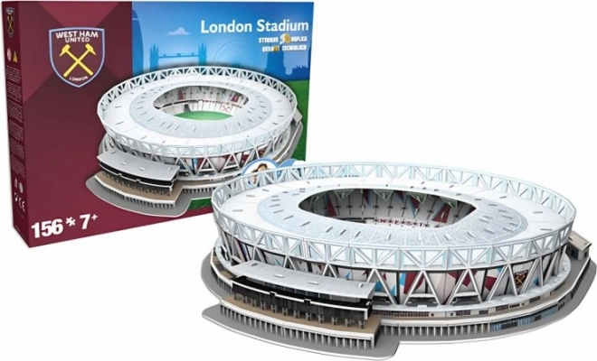 3D puzzle štadiónu Londýn West Ham United FC