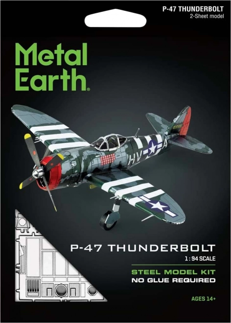 3D puzzle METAL EARTH P-47 Thunderbolt