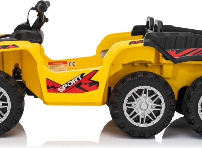 Žltá športová detská štvorkolka TX ATV