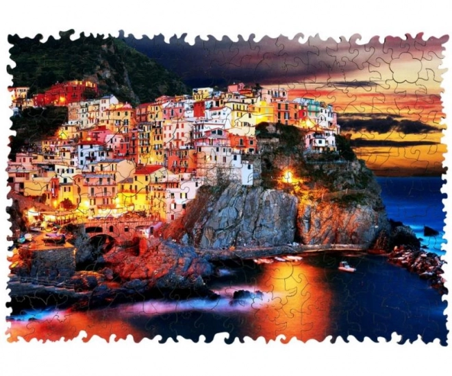 Drevené puzzle Manarola v Taliansku