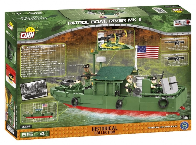 Vietnam War Hlídkový Člun River MK II