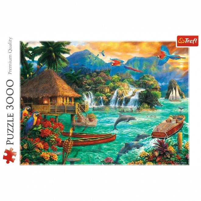 Trefl Puzzle Život na ostrove 3000 dielikov