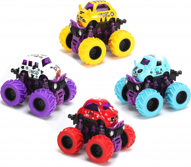 Kovové auto Bigfoot mini 9 cm na zotrvačník