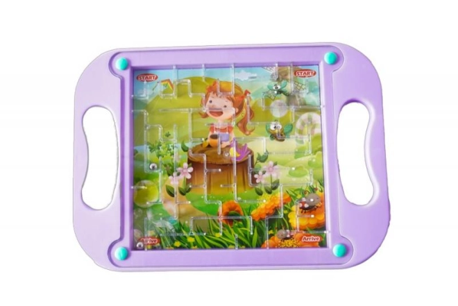 Fialové puzzle s textom