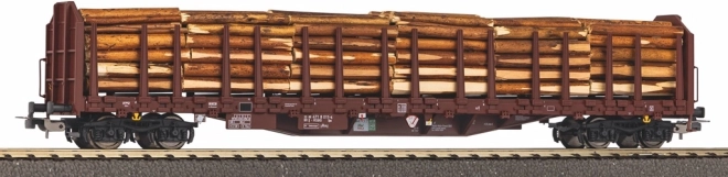 Piko klanicový vozeň Roos-t642 RSBG s nákladom dreva H0